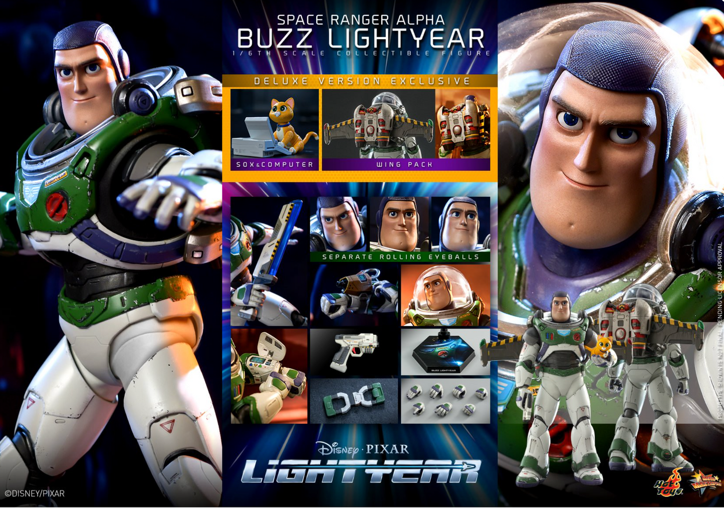 Hot Toys MMS635 SPACE RANGER ALPHA 1/6 BUZZ LIGHTYEAR Deluxe Figure