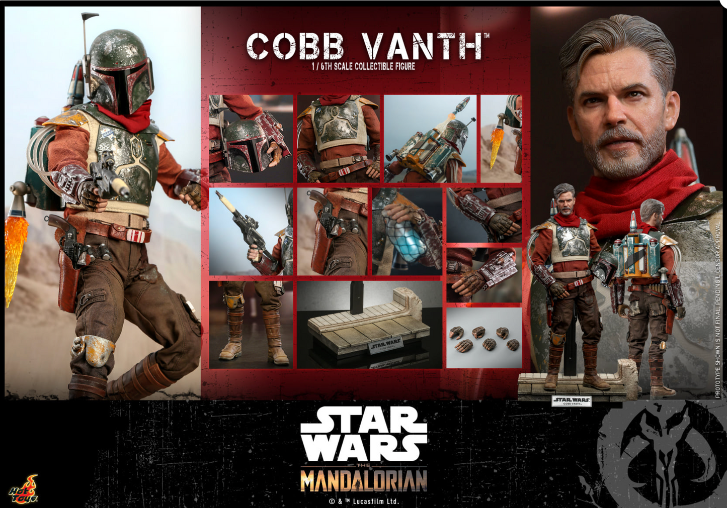 Hot Toys TMS084 STAR WARS: THE MANDALORIAN 1/6 COBB VANTH Figure Model New