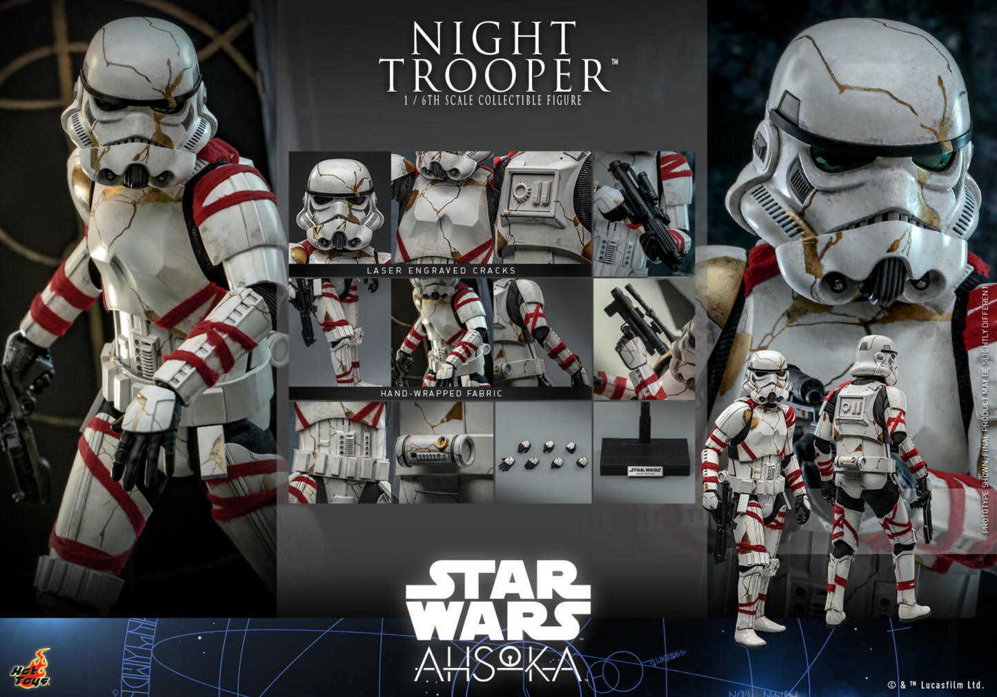 Hot Toys Ahsoka NIGHT TROOPER TMS121 **New**
