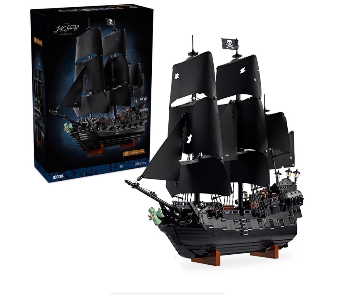 ICONS 10365 Captain Jack Sparrow's Pirate Ship 1:1 *Replica* Lego