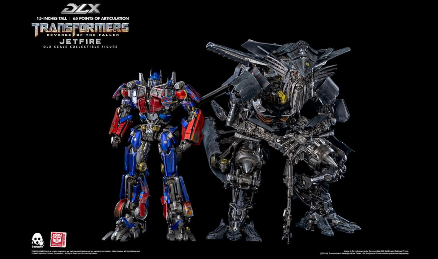 New Original ThreeZero 3A DLX Jetfire + Optimus Prime figure Complete