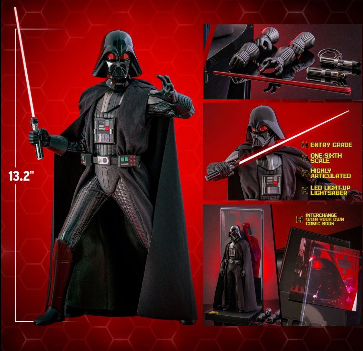 Hot Toys Hono Studio HS10 Star Wars Rebels Darth Vader 1/6 Figure NEW
