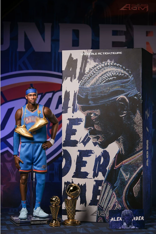 Aom 1/6 NBA OKC Thunder Shai Gilgeous-Alexander SGA Action Figure MVP