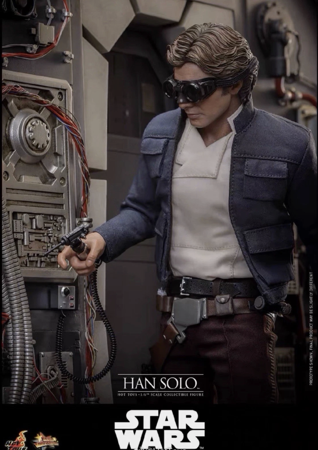 Hot toys MMS846 Star Wars Han Solo with Separate Rolly Eyeballs in stock