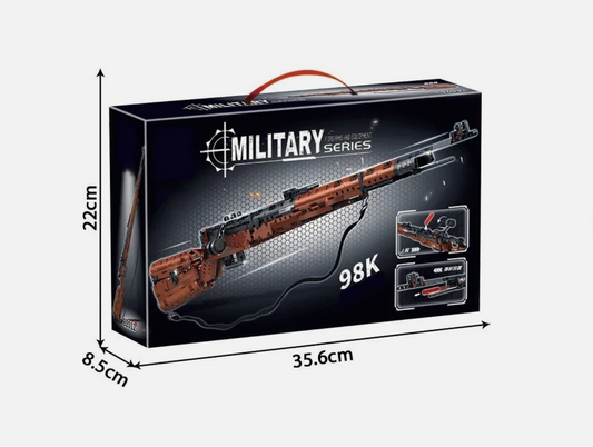 MOC WW2 Kar98k Rifle Building Blocks Set 1206PCS Military Model Kit NEW