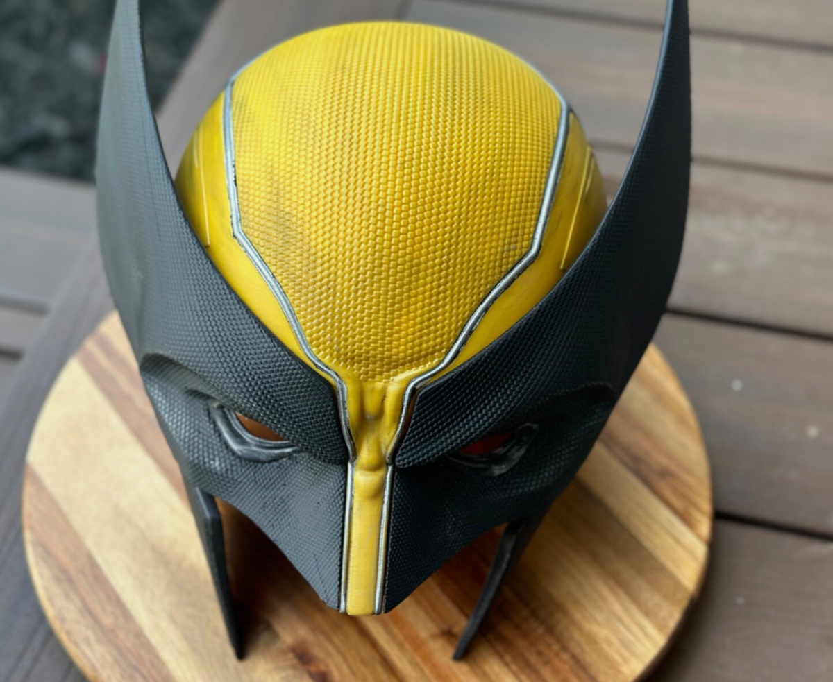 Weathered Wolverine Mask Helmet 3d Printed Logan X-Men Wearable or Display