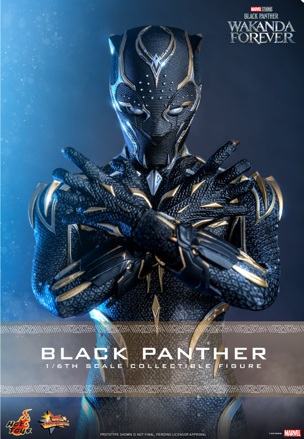 Hot Toys MMS675 Black Panther: Wakanda Forever Black Panther 1/6 Figure NEW