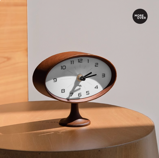 Moreover olive retro desktop clock living room bedroom entrance solid wood ornaments desktop accessible luxury home decoration