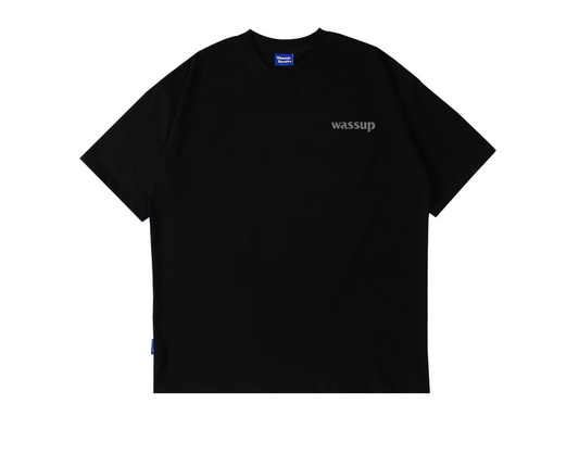 Wassupletter short-sleeved t-shirt men's fashionable