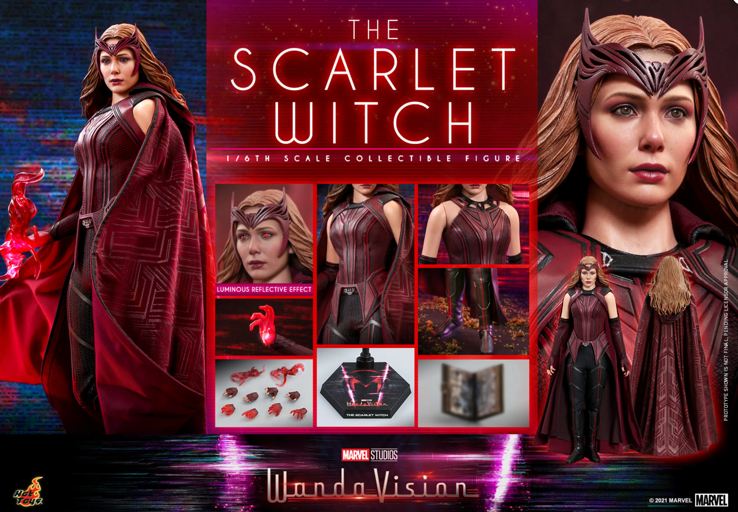 The Scarlet Witch WandaVision TMS036 Hot Toys Sixth Scale Figure 907935