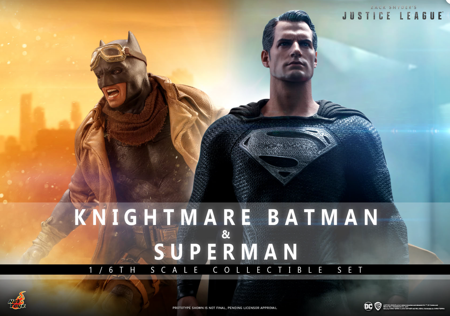 Hot toys TMS038 DC Zack Snyder Justice League Knightmare Batman and Superman Collectibles Set