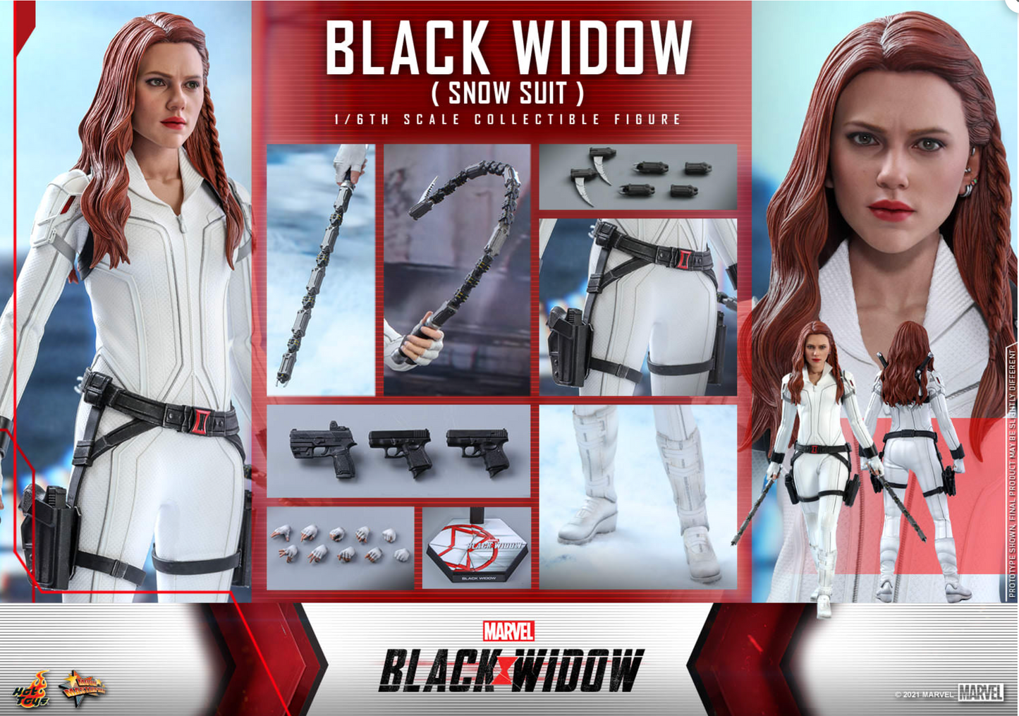 Hot toys MMS601 Black Widow Snow Suit