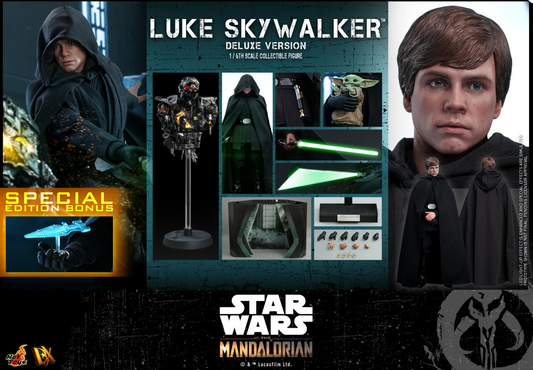 Hot Toys Star Wars The Mandalorian: Luke Skywalker Jedi Knight with Grogu DX23 Special