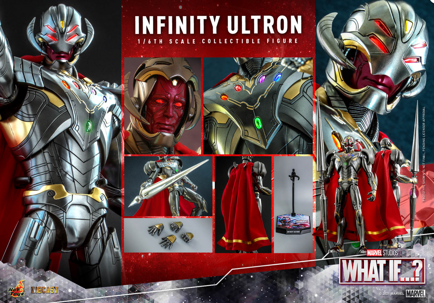 Hot Toys TMS063D44 TMS063 What If…? - Infinity Ultron 1/6 Action Figure NEW