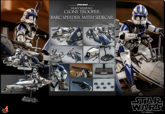Hot Toys TMS077 Star Wars Clone Wars Heavy Weapons Clone Trooper Speeder Sidecar