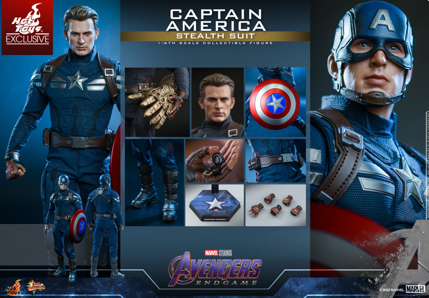Hot toys MMS607 Captain America Stealth Suit (Shanghai Exclusive Edition)
