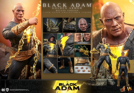 Hot Toys DX31 Black Adam (Golden Armor) (Deluxe Version) 1/6 Figure NEW