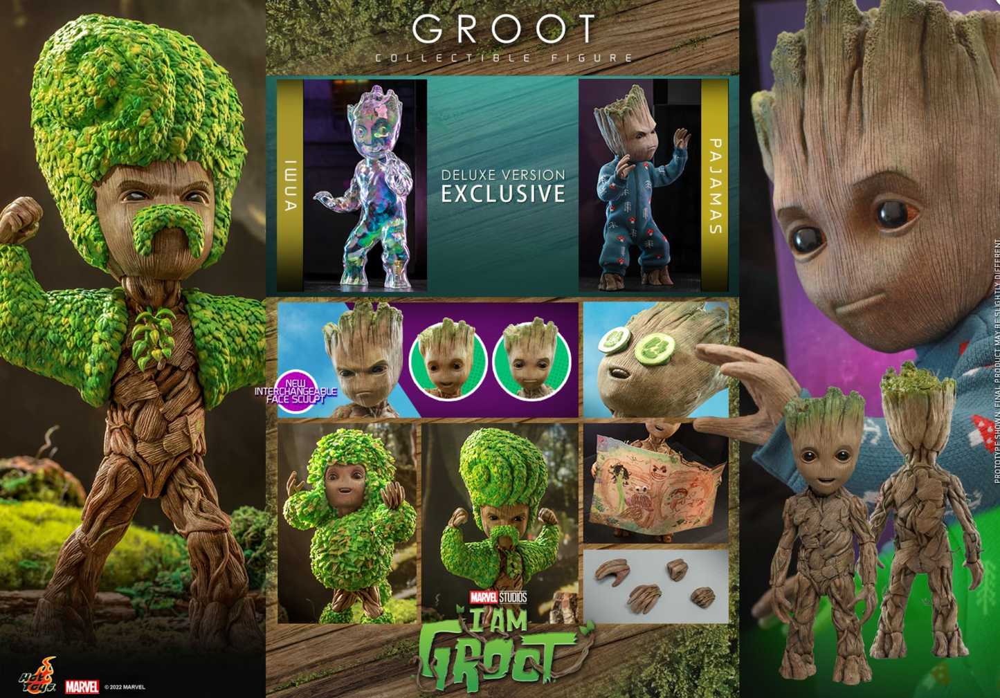 Hot Toys TMS089 I am Groot - Groot (Deluxe Version) Life-Size 1/1 Figure NEW