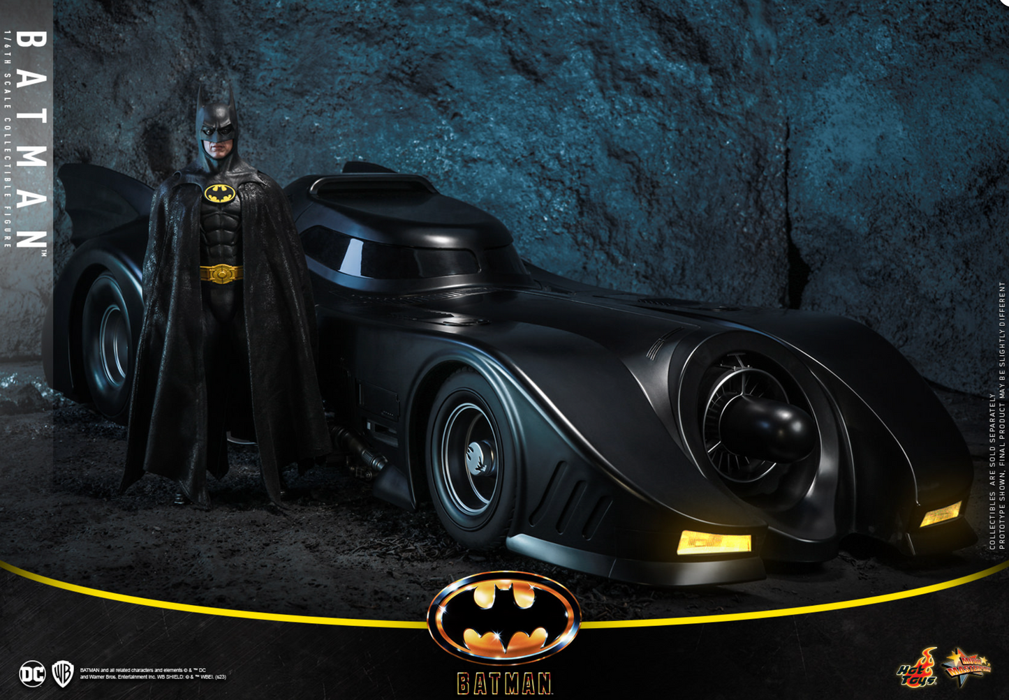 Hot Toys MMS694 Batman (1989) Batmobile 1/6 Action Figure NEW