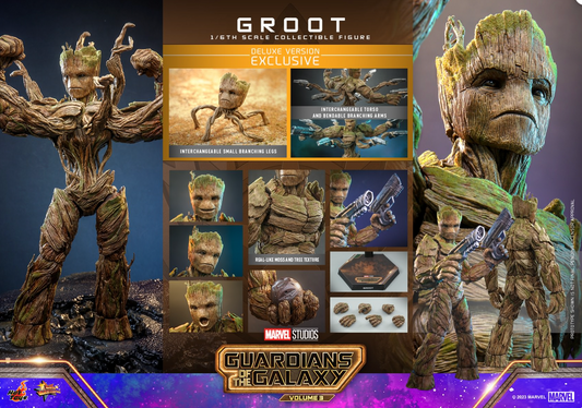 Hot Toys 1/6 MMS707 GUARDIANS OF THE GALAXY VOL. 3 Groot Deluxe Ver.