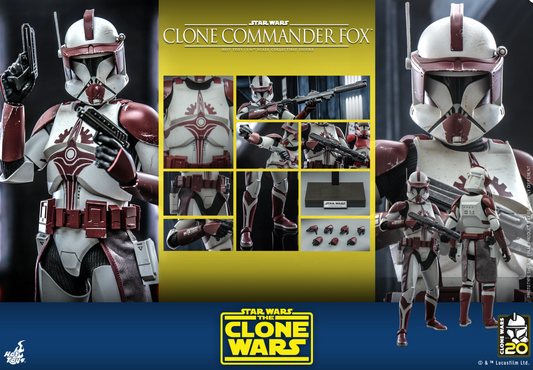 Hot Toys Star Wars Clone Commander Fox 1:6 Scale Figure The Clone Wars TMS103