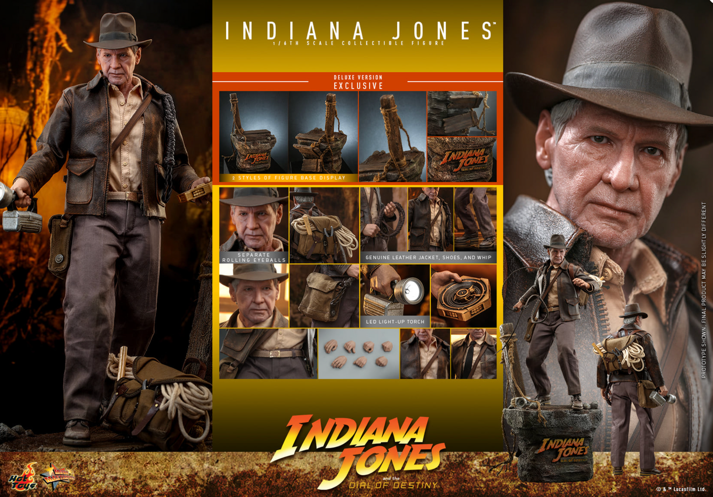New Hot Toys MMS717 1/6 Indiana Jones the Dial of Destiny Deluxe Version