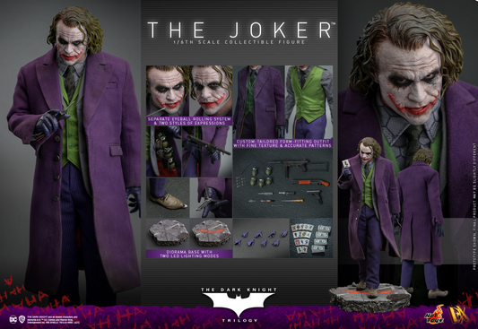 New Hot Toys DX32 Batman The Dark Knight Trilogy Joker 1/6 Figure in stock