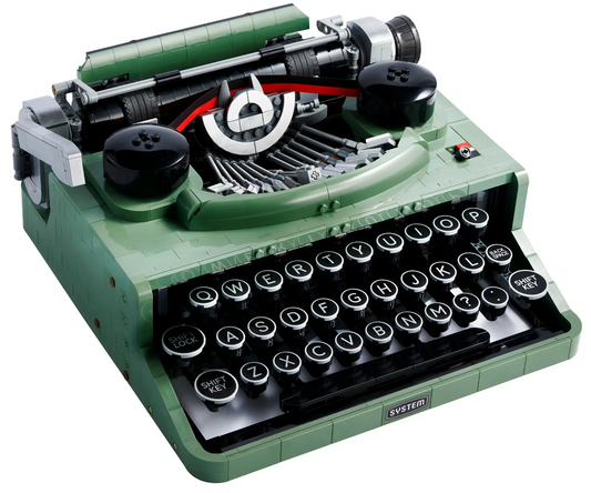 Replica 21327 1:1 lego Retro typewriter model creative series building blocks