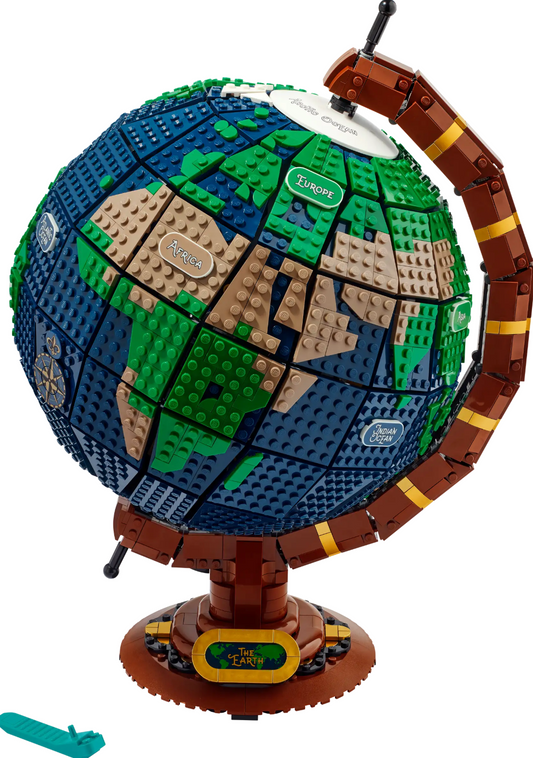 Replica The Globe 1:1 21332 lego Building block globe model creative ornament
