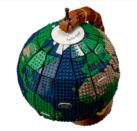 Replica The Globe 1:1 21332 lego Building block globe model creative ornament