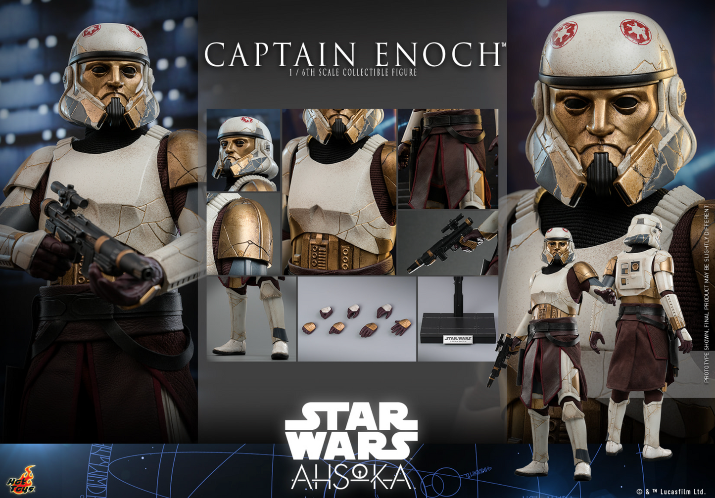 Hot Toys TMS120 Star Wars Captain Enoch 1/6 Limited Edition Action Figure