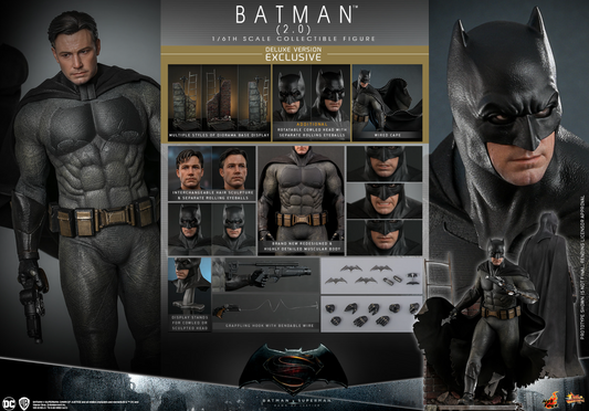 Batman (2.0) Deluxe Version Hot Toys 1/6 Scale MMS732 Dawn of Justice