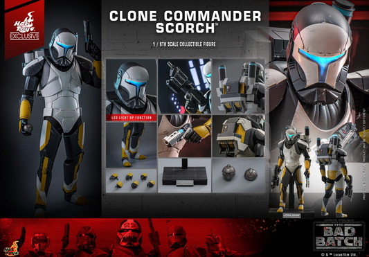 Hot Toys TMS130 Star Wars The Bad Batch Clone Commando Scorch 1/6 Figure NEW