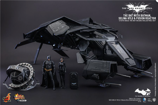 Hot Toys Mmsc002 1/12 The Dark Knight Rises The Bat Deluxe Action Figure New