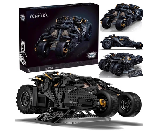 Chariot Dark Knight Batmobile Tumbler MOC (76240) Building Blocks Set 2049p Toys