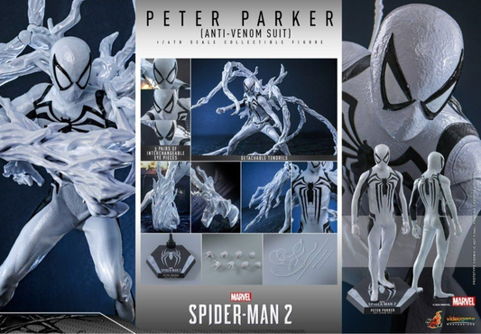 Hottoys 1/6 Figure VGM69 Marvel Spiderman 2 - Peter Parker (Anti-Venom Suit)