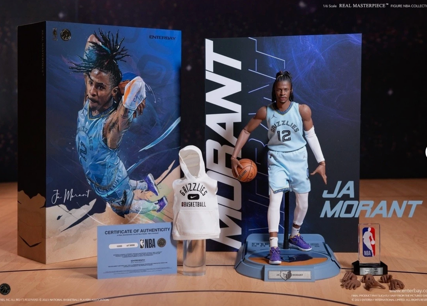 ENTERBAY Real Masterpiece RM-1091 Ja Morant Action Figure New in Stock nba