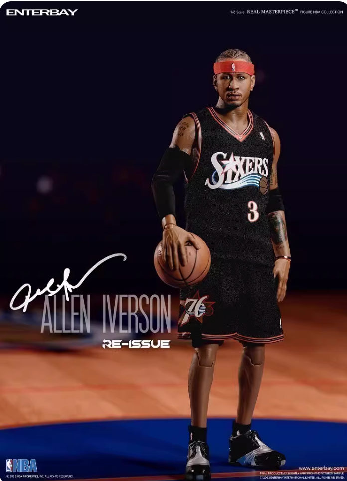 ENTERBAY EB 1/6 figure NBA RM-1060 allen iverson 76ers basketball