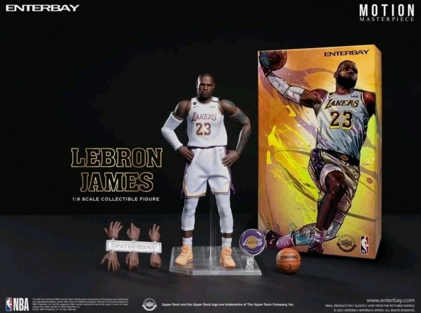 ENTERBAY 1/9 Scale LEBRON JAMES ACTION FIGURE NBA LAKERS MM-1210