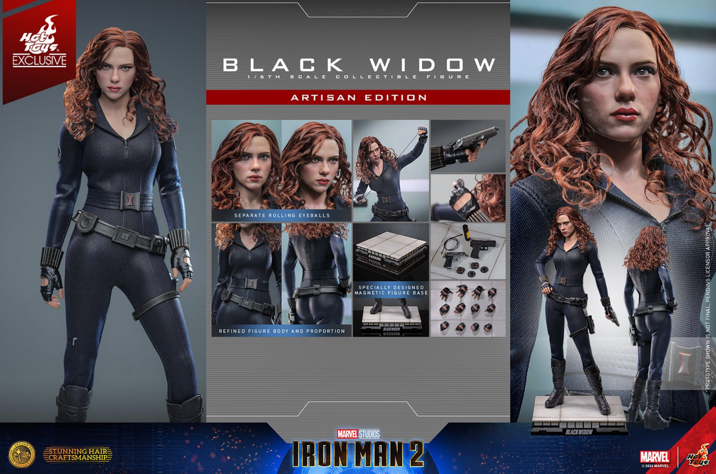 Hot Toys MMS757AE Marvel Ironman 2 Black Widow (Artisan Edition) Regular Edition 1/6 Scale