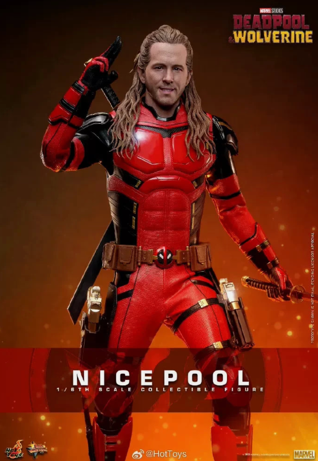 Hot Toys MMS788 Deadpool & Wolverine Nicepool Figure NEW