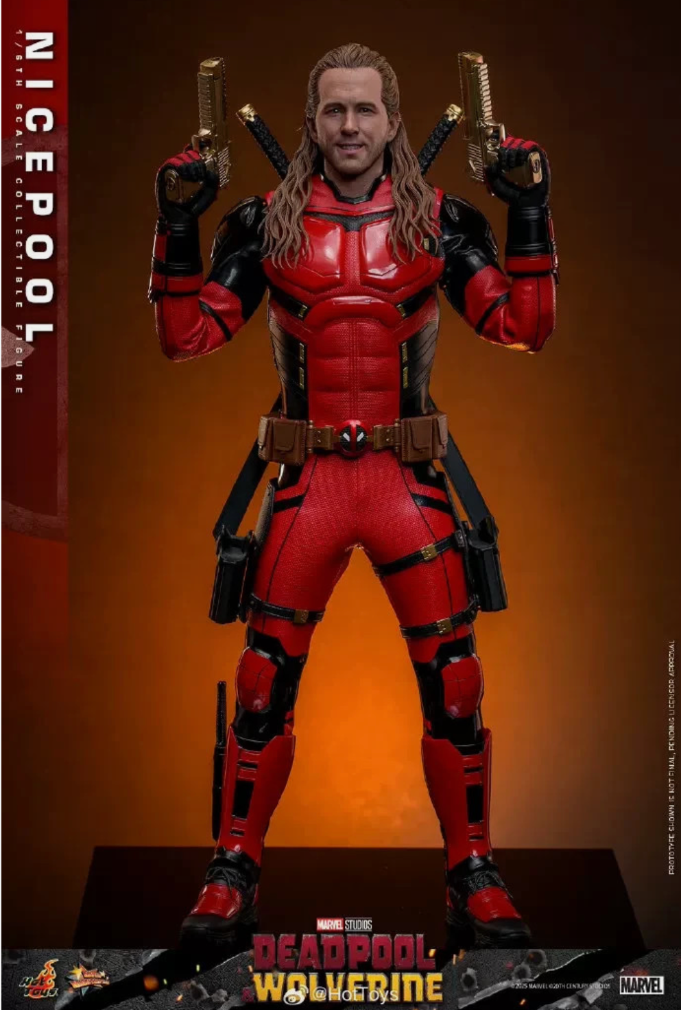 Hot Toys MMS788 Deadpool & Wolverine Nicepool Figure NEW