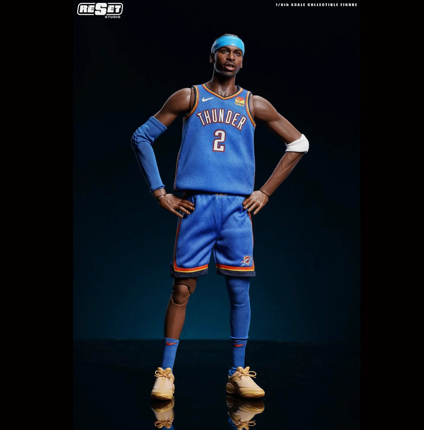 Reset Studio 1/6 NBA OKC Thunder Shai Gilgeous-Alexander SGA Action Figure MVP