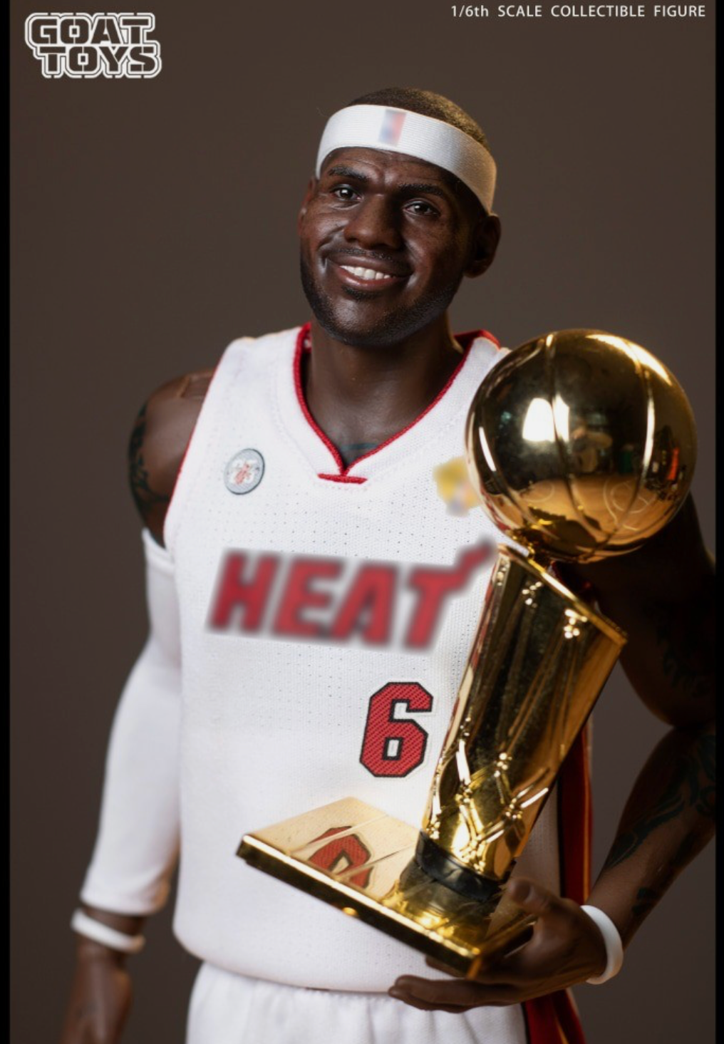 GOAT TOYS LeBron James 2013 Miami Heat Championship 1/6 Scale Action Figure NBA