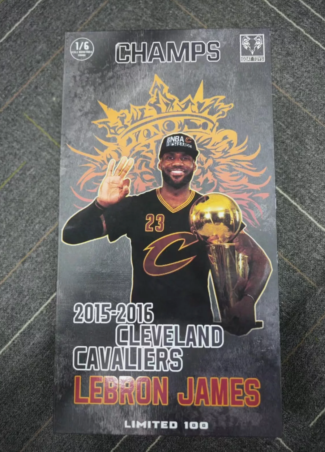 GOAT TOY 1/6 Cleveland Cavaliers LeBron James 2016 Champion Action Figure