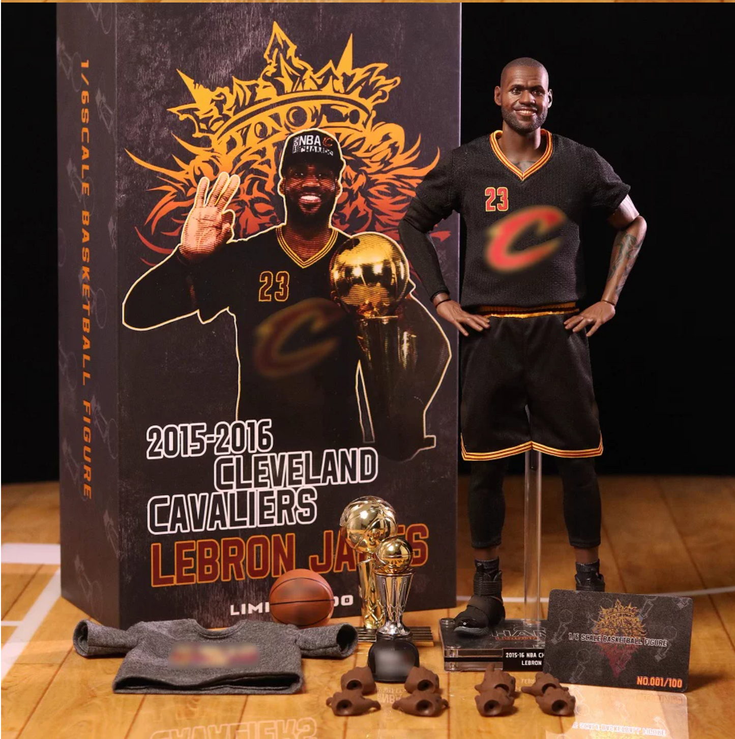 GOAT TOY 1/6 Cleveland Cavaliers LeBron James 2016 Champion Action Figure