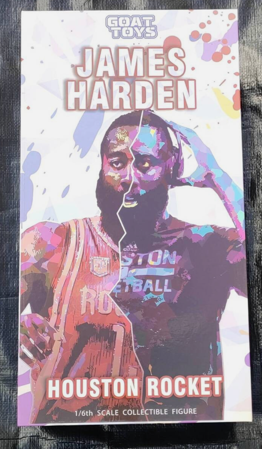 GOAT TOYS James Harden Houston Rockets The Beard 1/6 Scale Action Figure NBA New