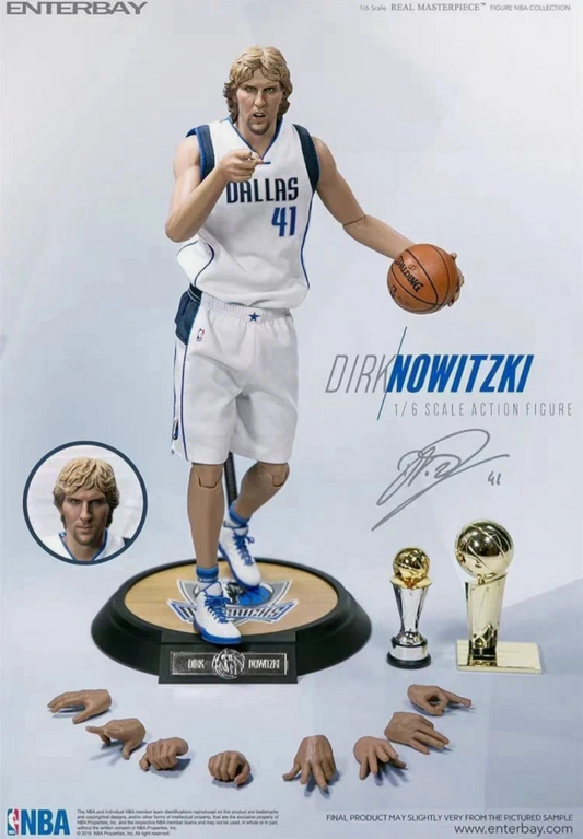 ENTERBAY Real Masterpiece Dirk Nowitzki 1/6 Scale NBA Action Figure BRAND NEW