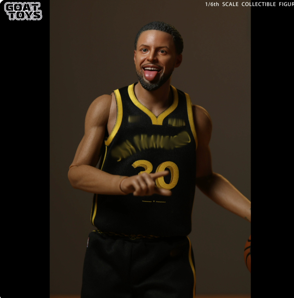 Goat Toys NBA Golden State Warriors Stephen Curry 1/6 Limited Action Figure