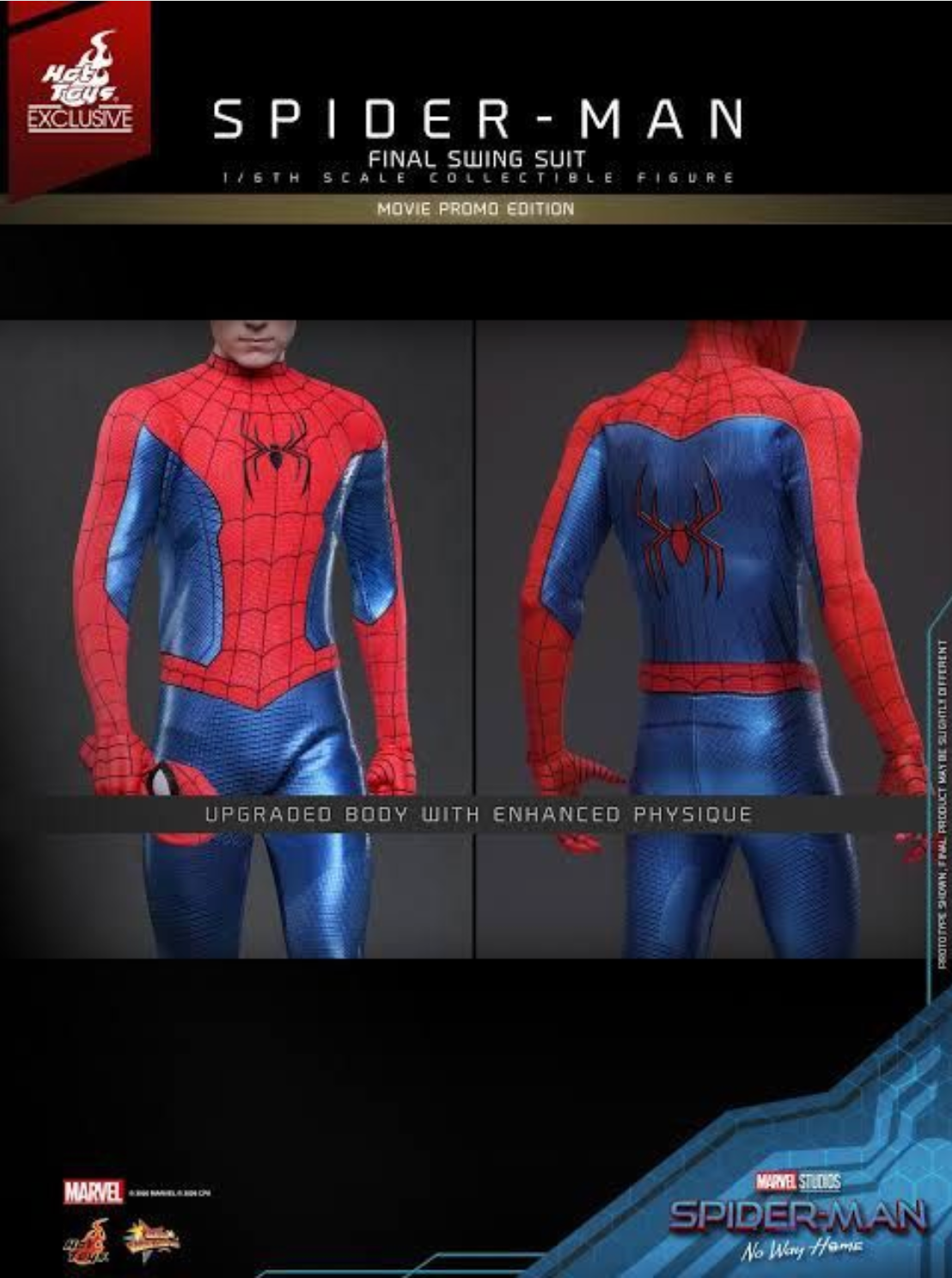 Hot Toys MMS862 Spider-Man No Way Home (Final Swing Suit) (Movie Promo Edition)